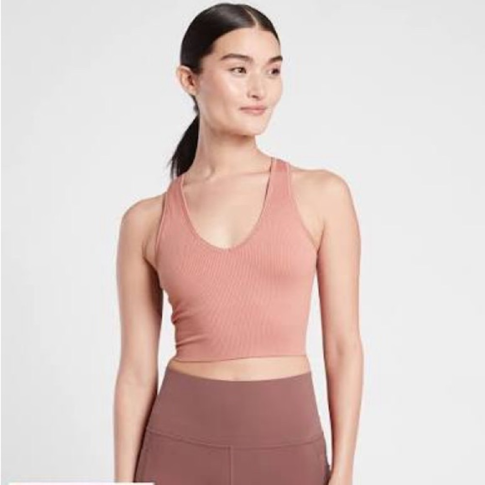 Athleta Aurora Seamless Crop Rib Tank
